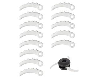 12 Piezas Cuchillas Plástico para Cortacéspedes, Accesorios Cuchilla Desbrozadora, Accesorios de Herramientas para Cortadora Césped para MaKita 198426-9