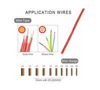 12 piezas de conectores de cable de 3 vías, conectores de cable de conexión de grifo eléctrico H2 de