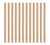 12 piezas de moldura de madera con cuentas, moldura decorativa de cuentas de madera sin acabar de perlas de cuentas 3D para moldura de madera en casa, gabinete de pared, estante, ventana, puerta