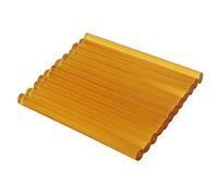 12 Piezas de Peluca Profesional, Pegamento de Fusión en Caliente, Barra de Pegamento Pequeña, Extensión de Cabello con Varillas Adhesivas de Fusión en Caliente, Herramienta de (Amarillo)