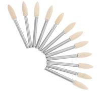 12 Piezas Herramienta de Pulido 4mm Vástago 1/8 | Acabado Delicado para Piezas Pequeñas y Metal, Uso en Taller, Blanco, Hierro y Trabajo Preciso