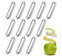 12 piezas pelador Tupper reemplazo de cuchillas de repuesto de acero inoxidable para pelador de naranjas, pelador de patatas, pelador de verduras, pelador turbo, pelador de verduras y pelado vegetal