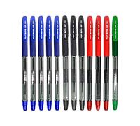 12 Pilot BPS GP Mixto 5 Azules, 3 Negros, 3 Rojos, 1 Verde De Punta 1mm