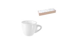 12 Tazas De Café Sin Plato De Porcelana Pisa Blanca CC 70 H&H