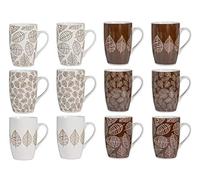 12 tazas Michelle en New Bone China surtidos cc350