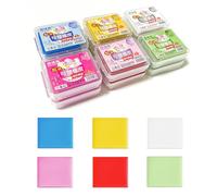 12 Unidades Juego de Gomas de Borrar,Duraderas Goma de Amasar,Multicolor Art Eraser,Borrador de Goma Moldeable para Niños,Gomas de Borrar con Estuche Transparente para Bocetos Infantiles