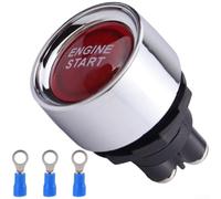 12 V 50 A Pulsador Interruptor de arranque LED Auto Boot (rojo) | 12 V 50 A de alta carga, LED integrado, autorrestablecimiento, resistente al agua, para coche y barco