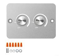 12 V para regulador de intensidad LED PWM, 60 W, regulable sin niveles, con carcasa de aluminio, para caravanas, camiones, barcos y remolques, color plateado