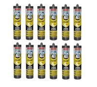 12 x SOUDAL FIX ALL Turbo Hybrid Polímero cat82b pegamento blanco 290 ml