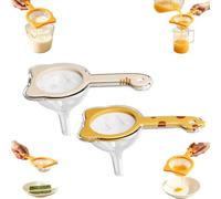 120 Mesh Ultra Fine Mesh Strainer with Handle (2pcs two colors)