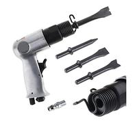 120 mm neumático profesional triturador de hormigón pistola mano palas gas martillo aire pequeño removedor óxido herramientas neumáticas con 4 cinceles Jack cincel Astillado Remachado
