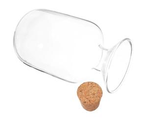 125ml Tarro de Vidrio Almacenamiento Tapa de Madera | para Cerillas o Muestras, Diseño Creativo y Delicado, Frasco Transparente, Formato Compacto 125ml