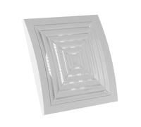 Ø 125mm Rejilla para Ventilación - Rejilla de Ventilación para Techo con Protección contra Insectos - Plástico ABS Blanco