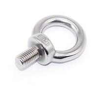 12PCS Anillo de elevación Tornillos de ojo Rosca macho Cable Sujeción 304 Acero inoxidable, Pack-of-12, M8
