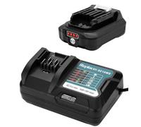 12V 2000mAh reemplace la batería BL1021B BL1041B 97339-1 197296-9 con Cargador DC10WD para makita DF031D DF0331D TD110D JR103D JR105D DC10SB DC10WC BL1015 BL1016