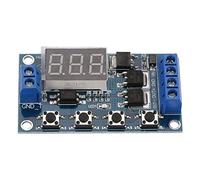 12V-24V Potente Señal de Pulso Ciclo Retardo Temporizador Interruptor Retardo Relay con Función Stop
