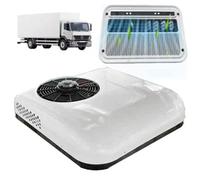 12V RV Aire Acondicionado En El Techo, Voltaje De Aparcamiento Autobús, Barco, Caravana, Furgoneta, Camión, Caravana, Remolque, Tractores, Enfriamiento Rápido, Blanco