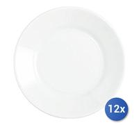 12x Platos de Porcelana Tivoli Blanco Mesa Pisos 23,5