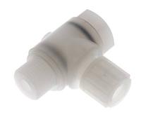 12x10mm & G1/2'' Accesorio de compresión codo PVDF con rosca macho con perno banjo 10 bar