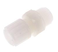 12x10mm & G1/2'' Racor de compresión recto de PVDF con rosca macho 10 bar