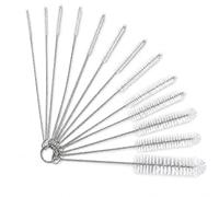 13 Piezas Cepillos Limpiadores de Pajitas Multitamaño, Cepillos de Limpieza con Mango de Acero Inoxidable 304 y Cerdas de Nylon para Pajitas, Botellas, Tubos de Leche, Cafeteras, Boquillas y Cocina