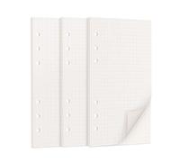 135 Hojas Papel de Recambio A6 Punteado 5mm (171x94mm) 100GSM Papel de Repuesto para Agendas A6 6 Anillas, Fundas Puntos para Filofax, Cuaderno Diario Bullet Journal