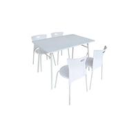 13casa Set Mesa 5 Uds. Mindy M3 Blanco