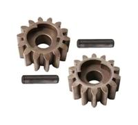 14 dientes R+L Juego de piñones de accionamiento y pasador de transmisión, accesorios para cortacésped, materiales metálicos para cortacésped, compatible con Brast Daye/Güde/para Einhell/para Hecht