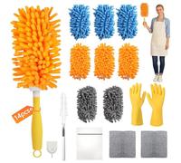 14 Plumero Extensible para Swiffer Duster(Naranja, Azul, Gris)