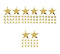 140 Piezas Decoración de Estrella de Papel Dorada para Fiesta, Escritura | Papel, Forma de Estrella, Brillo Intenso, para Bodas, Cine, Chimeneas, Paredes y Ventanas