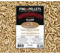 15 kg de pellets de madera de haya para asar a la parrilla y ahumar