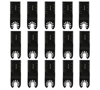 15 Pcs Cuchillas Multiherramienta Oscilante, 34mm Hojas de Sierra Oscilantes de Liberación Rápida Universales para Madera Plástico Metal PVC, Accesorios Cuchillas Oscilantes