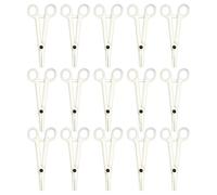 15 Piezas Alicates Desechables de Perforación Pinzas Diagonales | Plástico y Silicona, Ajuste Total y Acción , para Ombligo y Cejas, Bolsa Individual