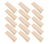 15 Piezas Cuñas de Madera, Fijación de Herramientas Agrícolas | Beige, Madera, Fácil Manejo y Retención del Cabezal, para Trabajos de Granja y Reparaciones de Carpintería