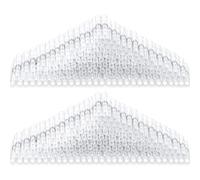 150 Conectores de Cable de Sello de Soldadura Conector a Tope Termorretráctil Profesional Terminal Eléctrico de Cable de Empalme Aislado Impermeable para Coche Moto TV (Blanco, 26-24 AWG)