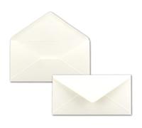 150 sobres de papel natural blanco DIN Largo - 110 x 220 mm (11 x 22 cm) - Adhesivo húmedo sin ventana - Ideal para tarjetas de invitación - Serie FarbenFroh