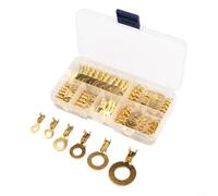 150 unids desnudo para terminal de anillo para M3 M5 M6 M8 M10 para anillo Terminal de cable de latón O-Type Tab Crimp conector para placa de distribución anillo WiFor