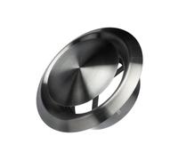 Ø 150mm Difusor de la Ventilación y Extracción de Aire - Válvula de Disco Regulada - Rejilla de Ventilación Redonda de Metal - Acero Inoxidable