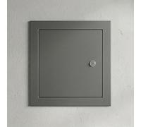 150x150 300x300 400x400 mm Tapa Cuadro Electrico Tapa Contador Luz Trampilla Pladur Panel de Acceso Puerta Registro Metálica Blanco(Gray,500x500mm)