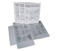 1528 - pack de 6 carpetas para colorear, tamaño a4, con 3 solapas y c