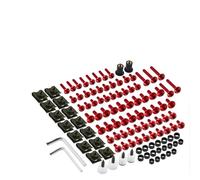 155 Piezas De Pernos Carenado Carrocería Motocicleta para Suzuki GSXR GSX-R 600 750 1000 GSX R600 K1 K2 K3 K4 K5 K6 K7 K8 K9(Rojo)