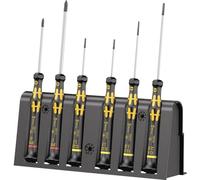 Wera Juego de destornilladores 1578 A/6 ESD para usos electrónicos, bandeja, 6 piezas