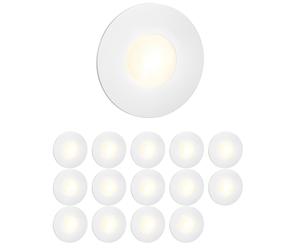 15x LED luz de escalera/plafón empotrable FEX para interior y exterior redondo