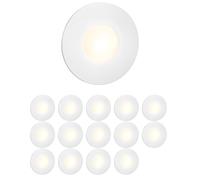 15x LED luz de escalera/plafón empotrable FEX para interior y exterior redondo