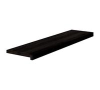 16 escaleras de roble macizo, marrón-negro, 100x25x2 cm | Madera robusta, grano natural, uso versátil, mantenimiento simple, resistencia duradera, encanto auténtico