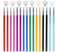 16 minas de repuesto borrables compatibles con bolígrafos Legami, 0,7 mm, juego de 8 colores, tinta termosensible de 13 cm de longitud, recambios para escuela, oficina, creatividad