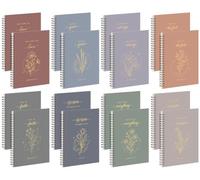 16 Pack Christian Spiral Notebook Bible Verse Journals A5 Wide Ruled Cute Floral Prayer Notebook 120 Pages Inspirational Religious Gifts for Church Aesthetic School Office Supplies 21x14cm(5.5x8.3In)
