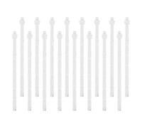 16 Piezas Varillas de Descarga Botón Pulsador para Inodoro | Plástico Blanco, Diseño Extendido Conexión Segura, Repuesto para Baño y Modelos Compatibles
