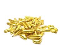 16 Pulgadas Globos de Aluminio 26 Piezas Letras del Alfabeto | Color Dorado, Patrón Estrella, Aluminio Foil, Reutilizables y Resistentes, para Baby Shower y Aniversario