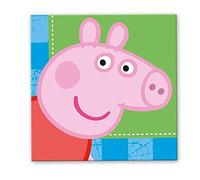 16 servilletas de papel Peppa Pig 33x33 cm
